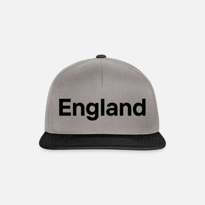 Angleterre - Casquette snapback - gris graphite/noir