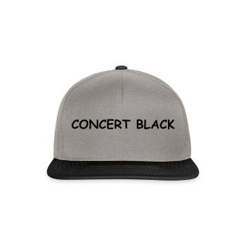 Konzert Schwarz - Snapback Cap - Graphit/Schwarz - Vorne