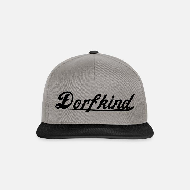 Dorfkind 2 - Snapback Cap - Graphit/Schwarz