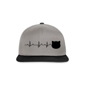 Amour des chats - Casquette snapback - gris graphite/noir - Devant