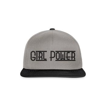 Le pouvoir des filles - Casquette snapback - gris graphite/noir - Devant