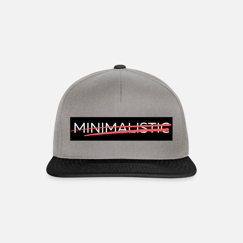 MINIMALISTIC - Snapback Cap - Graphit/Schwarz