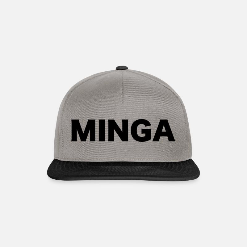 MINGA - Snapback Cap - Graphit/Schwarz