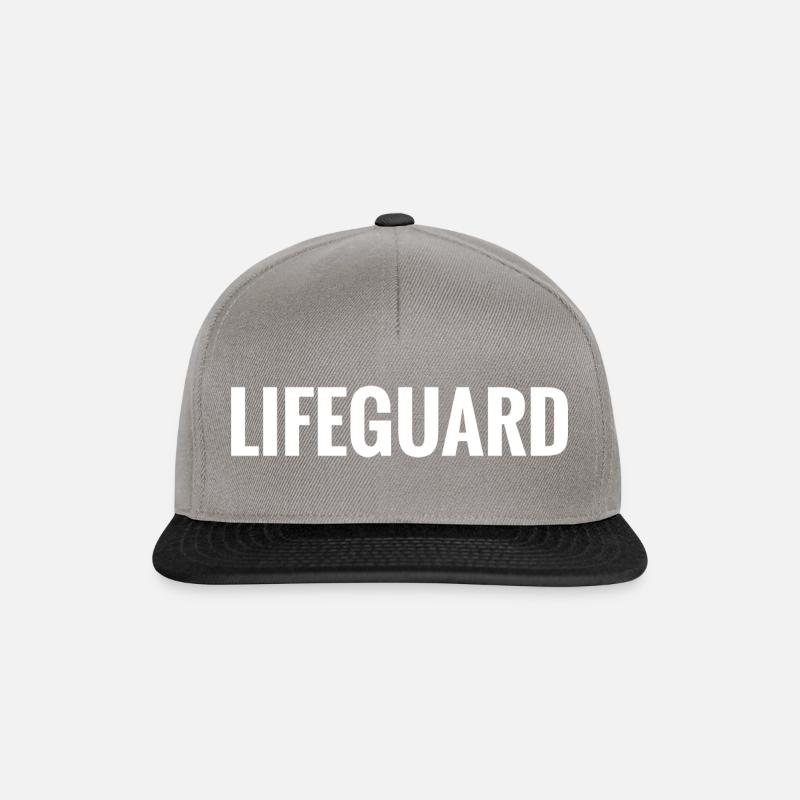 Lifeguard Design Geschenk - Snapback Cap - Graphit/Schwarz