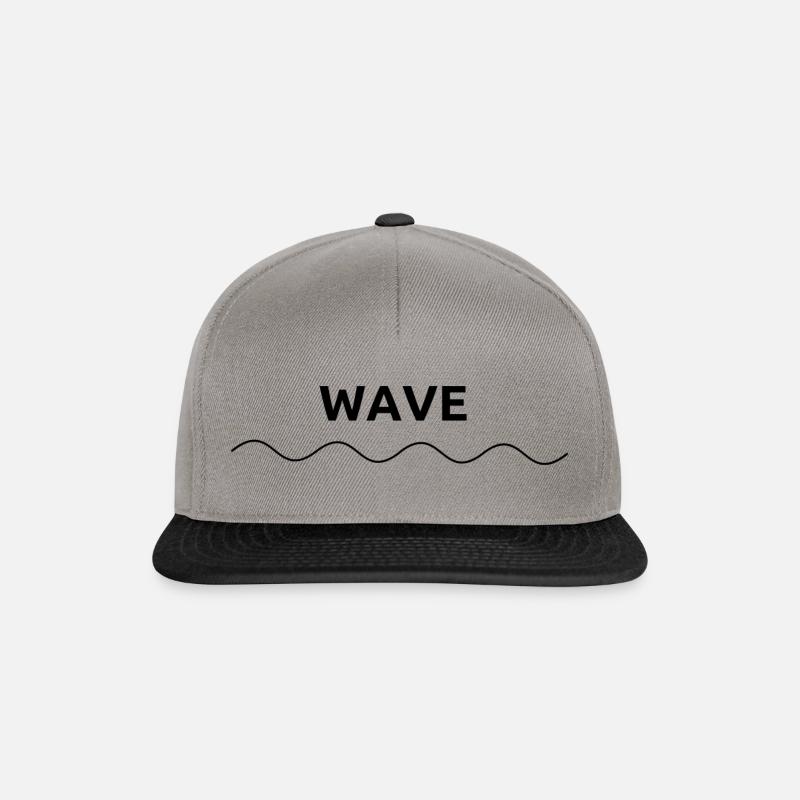 Wave/Wellen - Stand - Snapback Cap - Graphit/Schwarz