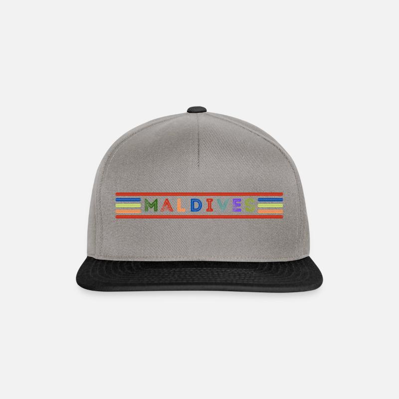 MALDIVES - Casquette snapback - gris graphite/noir