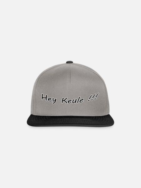 Hey Keule - Snapback Cap - Graphit/Schwarz
