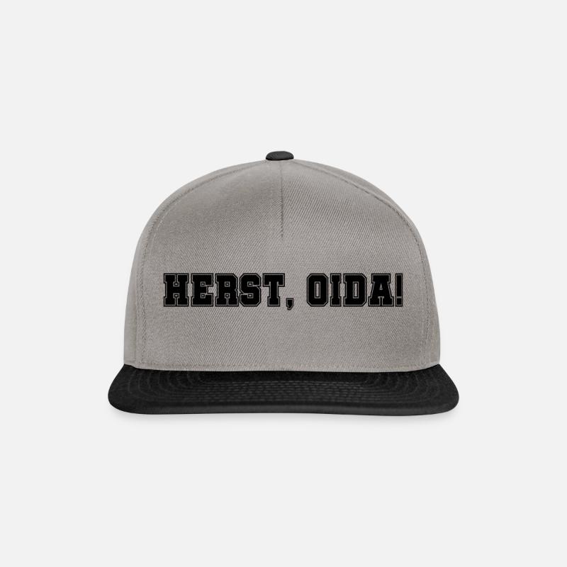 Herst, Oida! - Snapback Cap - Graphit/Schwarz