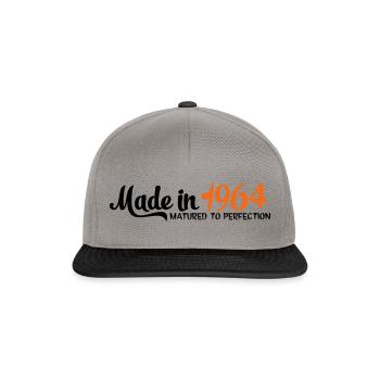 1964 - Snapback Cap - graphite/black - Front