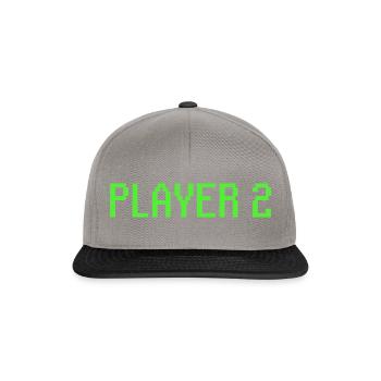 Player 2 Gamer - Snapback Cap - graphite/black - Front