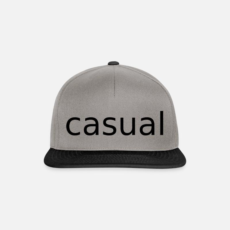 casual - Snapback Cap - Graphit/Schwarz