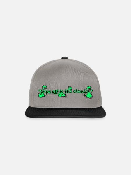 caps off to the classics - Snapback Cap - Graphit/Schwarz
