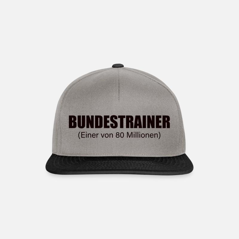 Bundestrainer T-Shirt - Snapback Cap - Graphit/Schwarz