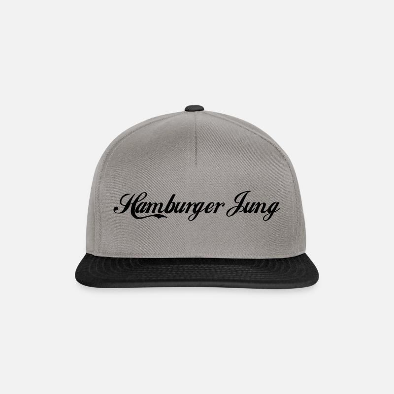 hamburger jung - Snapback Cap - Graphit/Schwarz