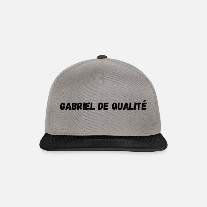 Gabriel de qualité - Casquette snapback - gris graphite/noir