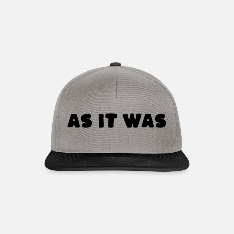 As it was - Snapback Cap - graphite/black