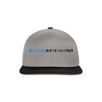 Leveling up big brother - Snapback Cap - Graphit/Schwarz - Vorne