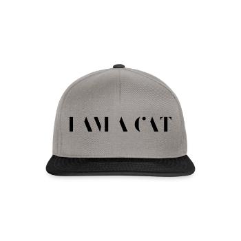I am a Cat - Snapback Cap - Graphit/Schwarz - Vorne