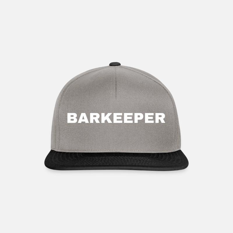 Barman - Casquette snapback - gris graphite/noir