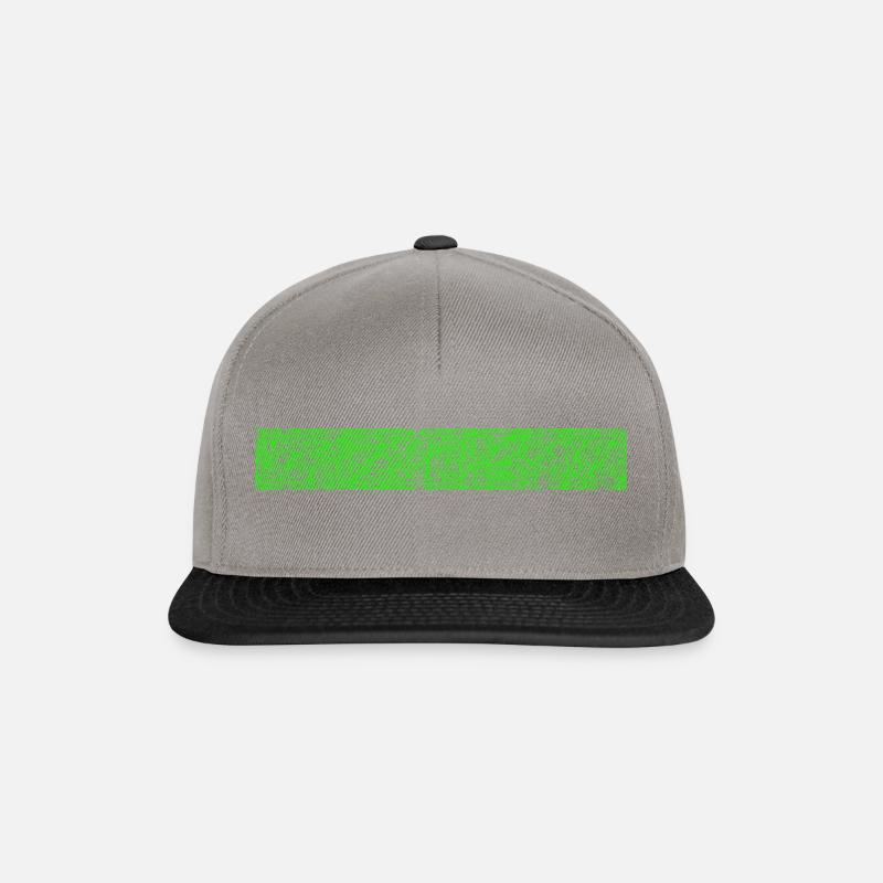 Abstract Design II - Snapback Cap - graphite/black