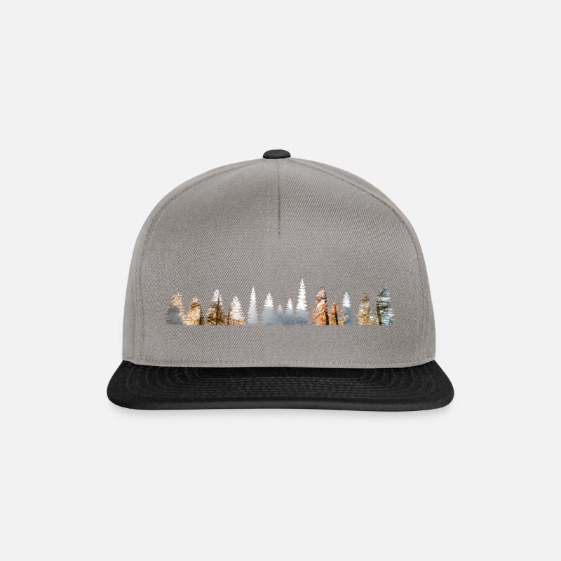 Waldfenster - Snapback Cap - Graphit/Schwarz
