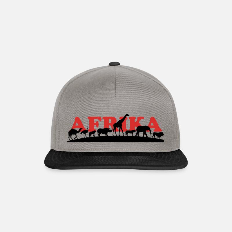 Afrique - Casquette snapback - gris graphite/noir