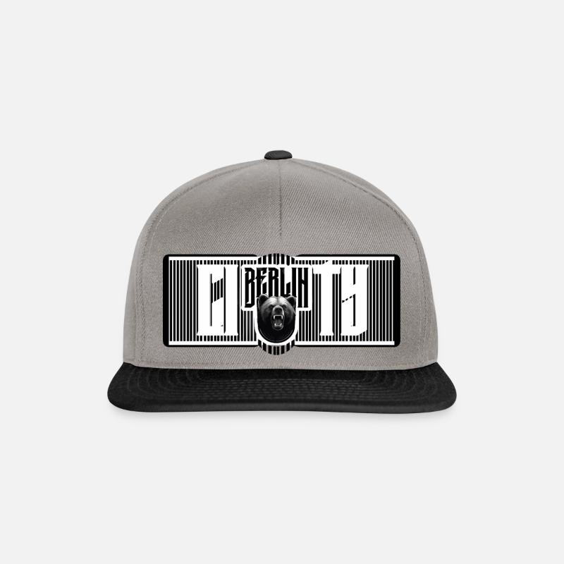 BEARLIN tablet BAD - Snapback Cap - Graphit/Schwarz