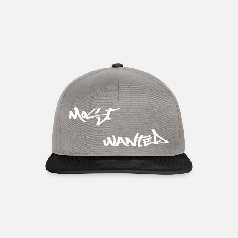 most wanted - Snapback Cap - Graphit/Schwarz