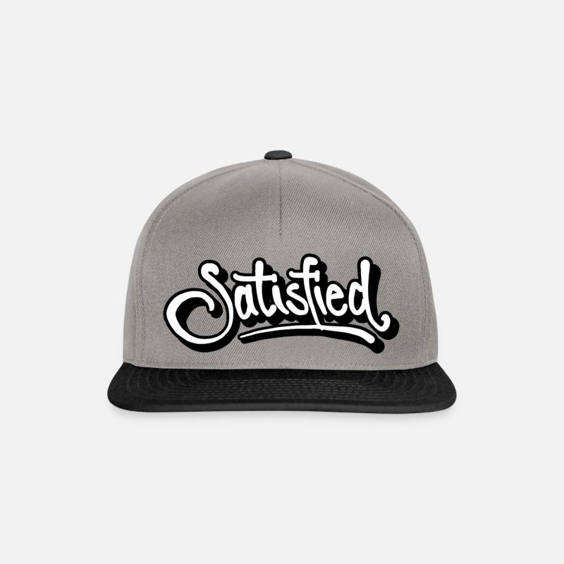 satisfait! - Casquette snapback - gris graphite/noir