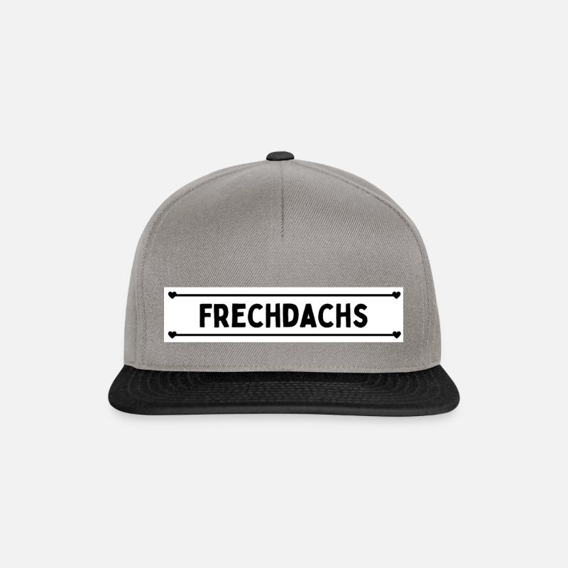 Frechdachs - Snapback Cap - Graphit/Schwarz