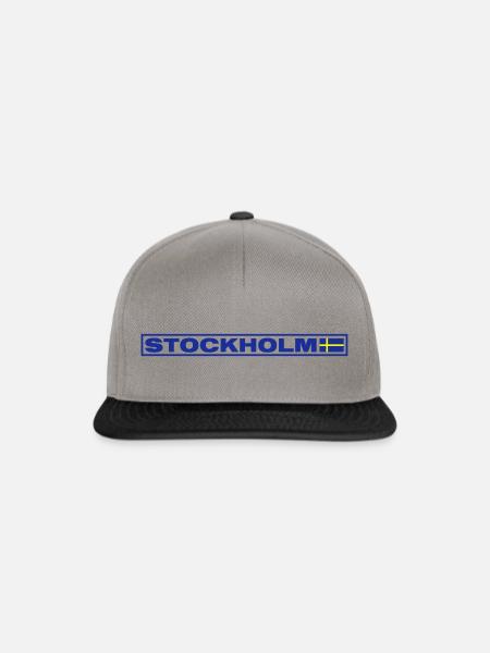 STOCKHOLM - Snapback Cap - Graphit/Schwarz