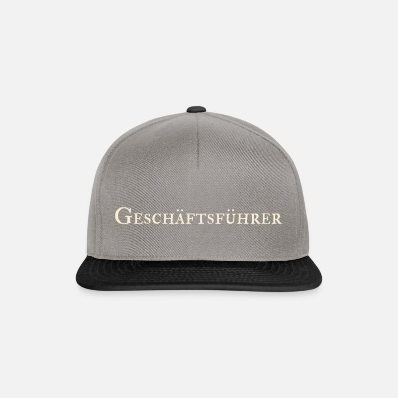 Geschäftsführer - Snapback Cap - Graphit/Schwarz