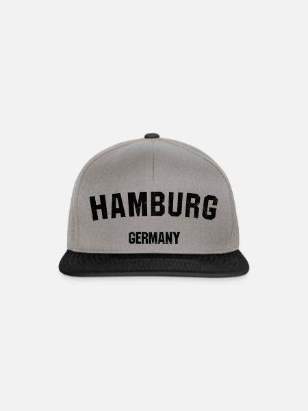 Hamburg Vintage - Snapback Cap - Graphit/Schwarz