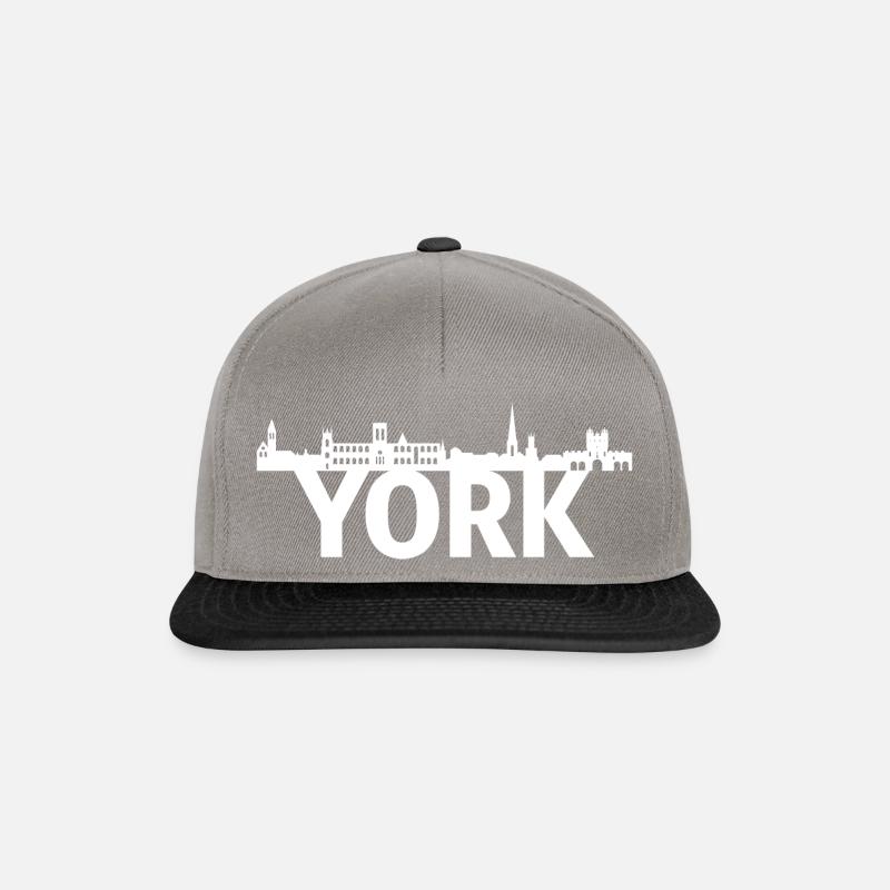 York England Skyline Geschenk Idee UK - Snapback Cap - Graphit/Schwarz