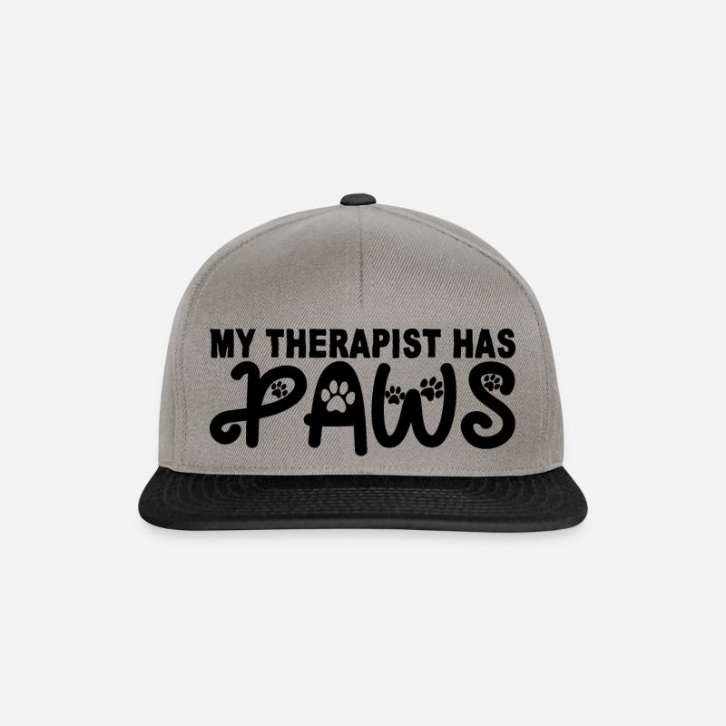 My Therapist Has Paws 2 - Snapback Cap - graphite/black