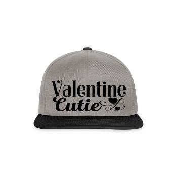 Valentine Cutie - Snapback Cap - graphite/black - Front