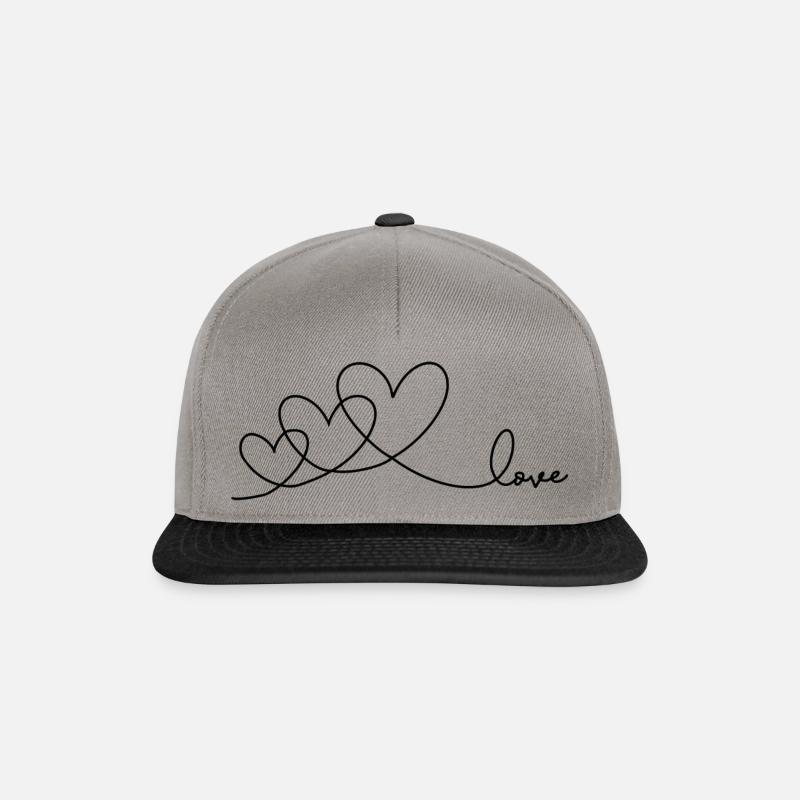 Love - Snapback Cap - graphite/black