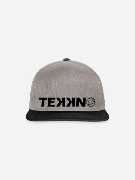 Tekkno Logo - Snapback Cap - Graphit/Schwarz