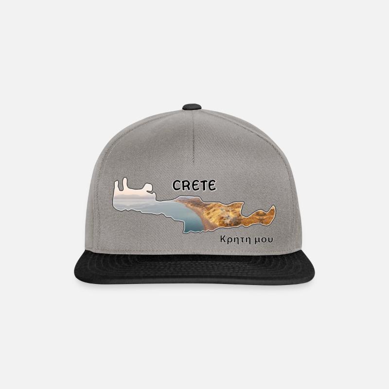 Kreta Comos Strand - Snapback Cap - Graphit/Schwarz