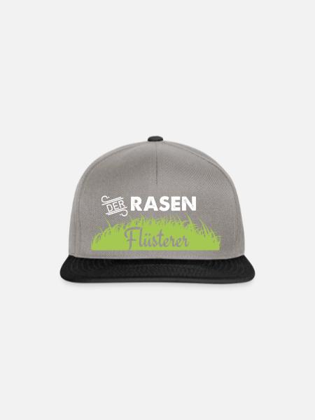 Der Rasenflüsterer Rasen Flüsterer Gärtner - Snapback Cap - Graphit/Schwarz