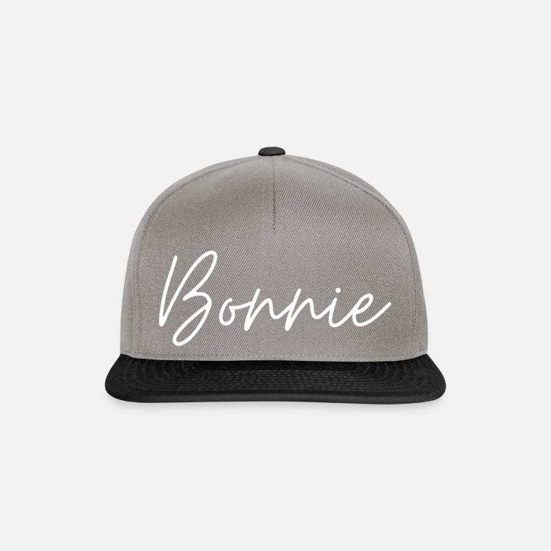 Pärchen Bonnie Geschenk Valentinstag Partnerlook - Snapback Cap - Graphit/Schwarz