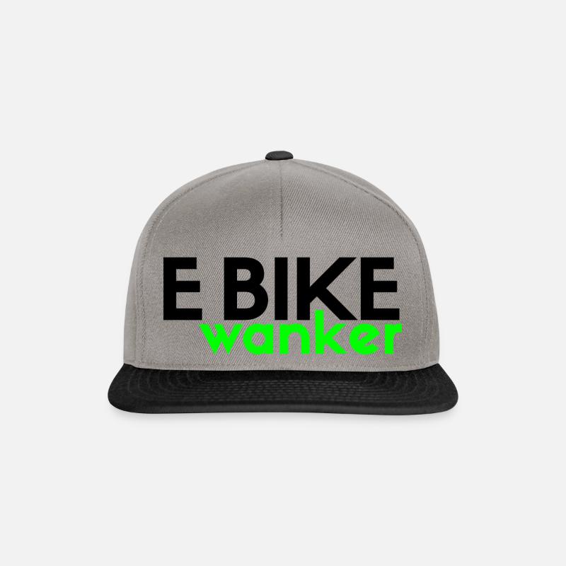 EBike Wanker Merch - Snapback Cap - graphite/black