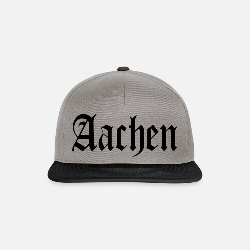 Aachen Aachener Stadt Geschenkidee - Snapback Cap - Graphit/Schwarz