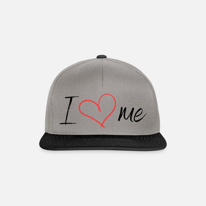I love me - Snapback Cap - Graphit/Schwarz