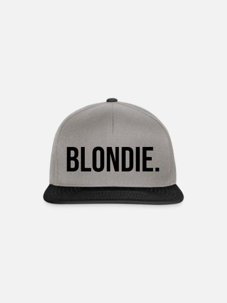 Blondie - blonde - black - Snapback Cap - graphite/black