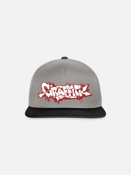 GRAFFITI - Snapback Cap - Graphit/Schwarz