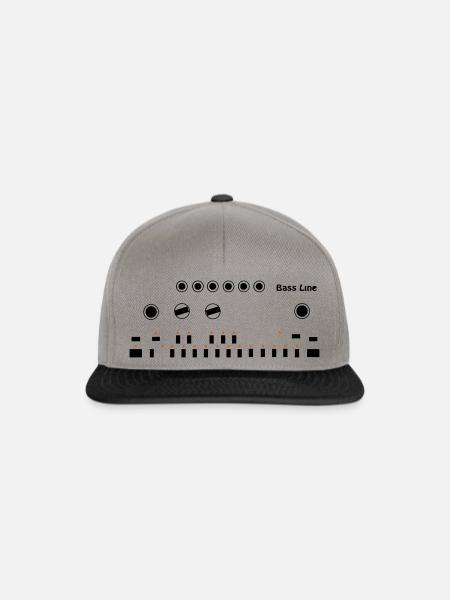 303 - Snapback Cap - Graphit/Schwarz