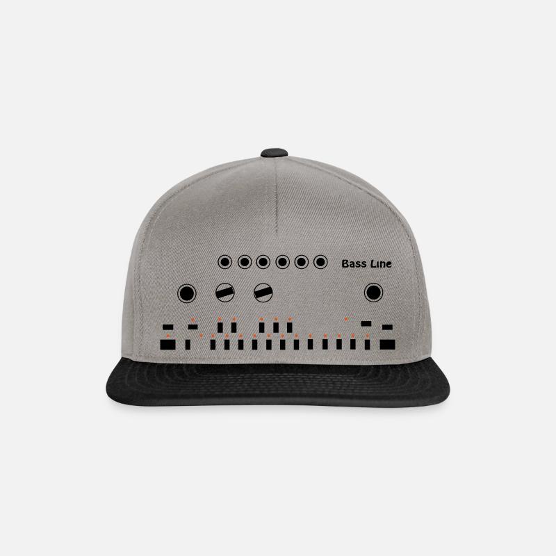 303 - Snapback Cap - Graphit/Schwarz