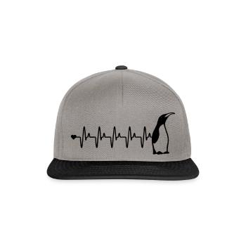 Amour pour Pingouin - Casquette snapback - gris graphite/noir - Devant