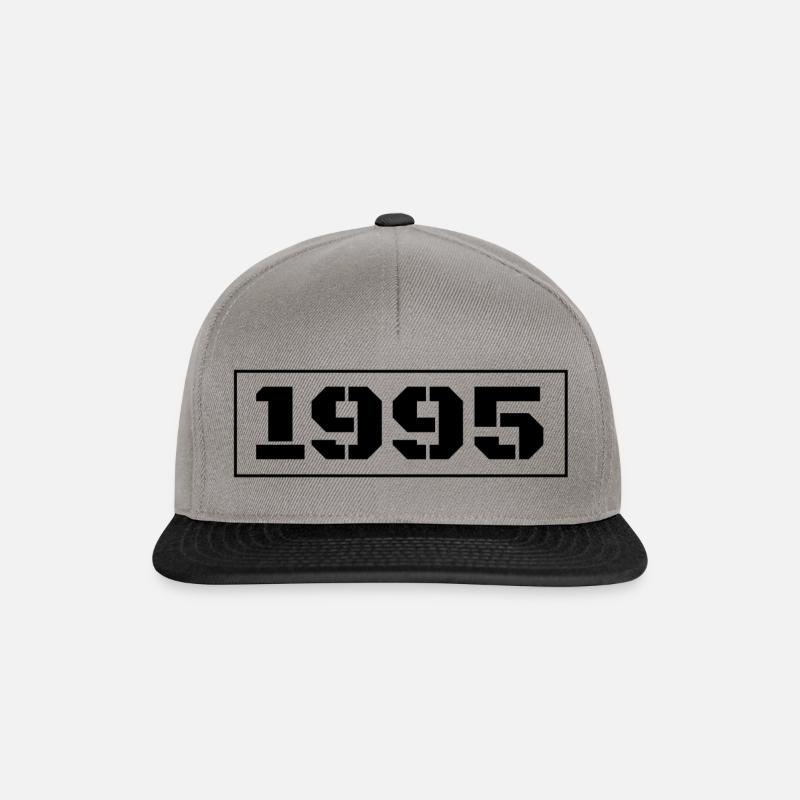 1995 noir - Casquette snapback - gris graphite/noir